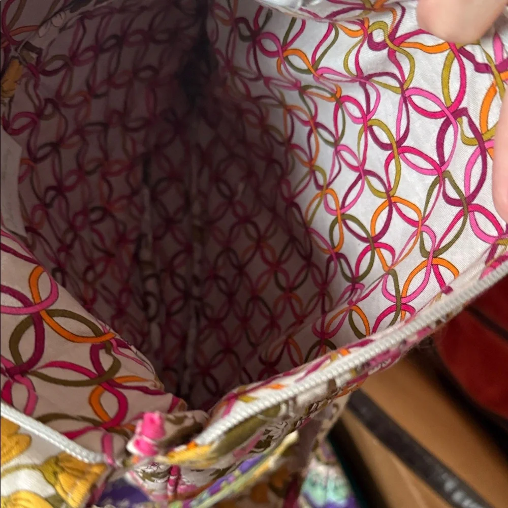 Vera Bradley Floral Crossbody Bag - Pink, Orange, Green - Picture 3 of 3